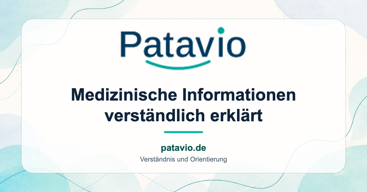 Patavio – Medizinische Informationen verständlich erklärt